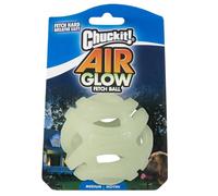 Chuckit! - Air Glow Ball - Balle Phosphorescente pour Chien - Jouet de Récupération - Structure Alvéolée Qui Facilite la Circulation de l’Air - Taille Medium - Diamètre de 6,5 cm
