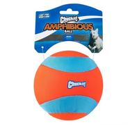 Chuckit! Amphibious Mega Ball | Chiens Moyens à Grands | 1 pièce | 11,5 cm | Chuckit! | Jouet pour chien | Terre & eau | Flottant | Noyau en mousse EVA | Haute visibilité | Facile à lancer
