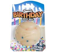 Chuckit! - Birthday Fetch Ball - Balle pour Chien - Fabriquée en Caoutchouc Naturel - Jouet à Chasser pour Chien - Robuste et Durable - Taille Medium - Diamètre de 6.5 cm