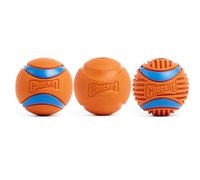 Chuckit! - Fetch Medley 3 Medium - 3 Balles pour Chien à Poursuivre - Ultra Ball Polyvalente - Rugged Ball Robuste - Fetch Ball Grand Classique - Taille Medium - Diamètre de 6 cm