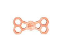 Chuckit! Holee Roller Puzzle à friandises pour Chien, Petit, Orange - Jouet interactif à friandises et à mâcher pour Chiens jusqu'à 9 kg - Jouet en Caoutchouc Durable en Forme d'os pour Stimulation