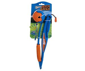 Chuckit! - Lanceur Fetch & Fold Mini 18M - Lanceur de Balle pour Chien - Pliable pour Un Faible Encombrement - Compatible avec Les Balles Medium - Livré avec 1 Fetch Ball Medium