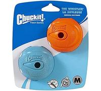Chuckit! Lot de 2 Balles Whistler Taille M 6,5cm