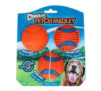 CHUCKIT Lot de 3 balles de jeu - 3e génération - taille M