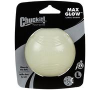 Chuckit Lot de 3 balles qui brillent dans le noir, Play Max Glow Ball pour jouer avec votre chien - compatible avec toutes tailles