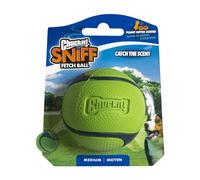 Chuckit! - Peanut Butter Sniff Fetch Ball - Balle à Poursuivre pour Chien - Balle au Parfum de Cacahuète - Compatible avec Les Lanceurs Taille Medium - Diamètre de 6,5 cm