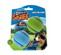 Chuckit! Sniff Fetch Ball - Variantes: Bacon et beurre de cacahuète M 2-pack