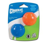 Chuckit STRATO BALL Lot de 2 balles en caoutchouc élastique TPR pour chiens S