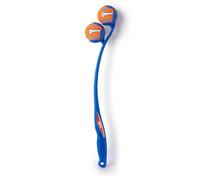 Chuckit! The Duo Double Lanceur de Balle - Jouet Mains Libres pour Chien pour Jeu interactif, Comprend 2 balles de Tennis, Taille M (Lot de 1)