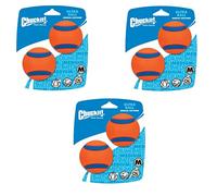 Chuckit! - Ultra Ball - Jouet pour Chiens - Lot - 3 x Taille M 6 cm 2 Pack