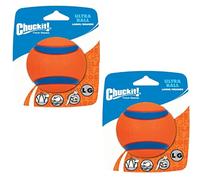 CHUCKIT Ultra Ball Lot de 2 jouets pour chien Taille L 7 cm