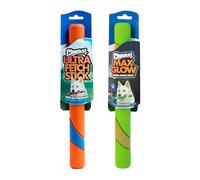 Chuckit! Ultra Fetch Stick Lot de 2 jouets interactifs pour chien 30,5 cm | Chuckit! Lot de 2 jouets interactifs pour chien à rapporter de jour et de nuit en plein air, lot de 30,5 cm