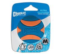 Chuckit Ultra Squeaker Ball Natural Rubber Dog Toy Medium 2.5" Diameter - 2 Pack