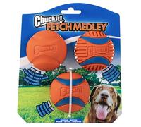 Chuckit! Balles pour chien Ultra Ball Medley – Robustes et durables – Pack de 3 Moyen