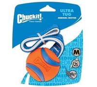 CHUCKIT! Ultra tug M - Balle en caoutchouc Ø 6,5cm - Pour chien Orange