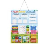 chuckle - Calendrier Magnétique pour Enfants avec Saisons, Dates Et Météo (en Français) - 40x32 cm - Outil d'apprentissage Ludique pour Enfants De 4 À 10 Ans