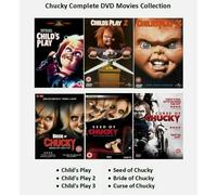 Chucky All 6 Film Complete Collection Child's Play Curse Of Bride Seed - Dvd