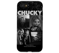 Chucky and Tiffany Black and White Horror Couple Style Coque pour iPhone SE (2020) / 7/8