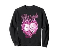 Chucky and Tiffany Till Death Flaming Heart Sweatshirt