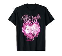 Chucky and Tiffany Till Death Flaming Heart T-Shirt