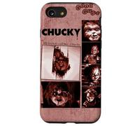 Chucky Blood Red Frames Creepy Doll Close Up Collage Coque pour iPhone SE (2020) / 7/8