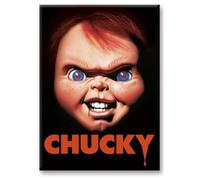 CHUCKY - FACE - AIMANT 6.3X8.9CM AQUARIUS 94598 - 840391142015