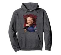 Chucky He’s Back Classic Good Guy Doll Sweat à Capuche, Unisexe pour Adultes, Chiné Foncé, XXL