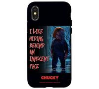 Chucky Hiding Behind An Innocent Face Coque pour iPhone X/XS
