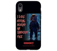 Chucky Hiding Behind An Innocent Face Coque pour iPhone XR