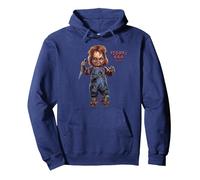 Chucky Issue: 666 Sweat à Capuche, Unisexe pour Adultes, Bleu Marine, L