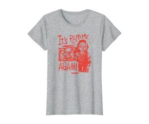 Chucky It’s Playtime…Again T-Shirt, Femme, Gris Chiné, M