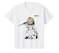 Chucky Tiffany Knife T-Shirt, Enfant, Blanc, 3 Ans