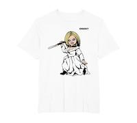 Chucky Tiffany Knife T-Shirt, Homme Grandes Tailles, Blanc, 3X Tall