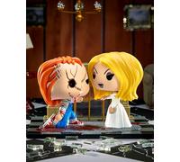 Funko Spirit Halloween Bride of Chucky Chucky and Tiffany Movie Moment POP ! | Sous licence officielle | Édition limitée | Collection d'horreur