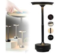 CHUDANN Yifare Ecolume, Vueeze Ecolume Lampe de table, Lampe de table sans fil rechargeable, Petite lampe for comptoir de cuisine, chambre à coucher, patio, restaurant(Black)
