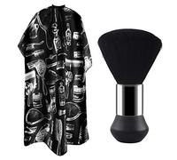 Chudian Cape De Cheveux, Tissu De Coupe De Cheveux Blouse De Salon De Coiffure Cape De Coupe Tablier De Coiffure Pour La Protection Du Vêtement Avec Brosse Plumeau De Cou