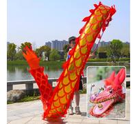 CHUDOU Rubans De Danse du Dragon Ruban Dragon Poi avec Tête De Dragon for Enfants Et Débutants Multicolore Plusieurs Tailles (Rouge, 2 M (6,5 Ft))(Red,2 M (6.5 Ft))