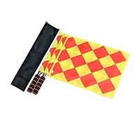 CHUER Drapeau de la Patrouille Drapeau de Corner Drapeau de Touche pour Arbitre de Football - 2 Pcs