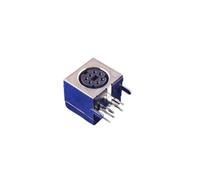 ChuFort Connecteur Femelle Mini DIN 3-10 Broches, Prise à souder PCB à Angle Droit(7 Pin)