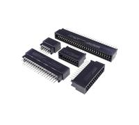 ChuFort Fente de connecteur de Bord, Pas de 2.54mm, PCB, Prise de Doigt dorée à Angle Droit, 5 pièces(Straight,100P)