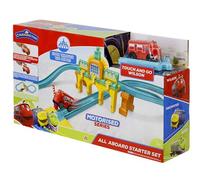 Chuggington All Aboard Starter Set w/ Motorised Wilson Figure of 8 Track Set Train Depot , Toys for 3+ Years Old, Multi Colour