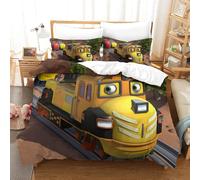 Chuggington Impression En D Parure De Couette Avec Fermeture Eclair Housse De Couette Respirante£¬Pour Tout Le Monde£¬Animated Train Housse De Co