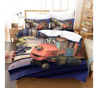 Chuggington Impression En D Parure De Couette Avec Fermeture Eclair Housse De Couette Respirante£¬Pour Tout Le Monde£¬Animated Train Housse De Co
