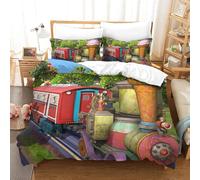 Chuggington Impression En D Parure De Couette Avec Fermeture Eclair Housse De Couette Respirante£¬Pour Tout Le Monde£¬Animated Train Housse De Co