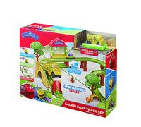 Chuggington Safari Park Track Set | Série motorisée | Mtambo Touch & Go Train Exclusif Inclus | Jouets pour garçon et Fille de 3 Ans et Plus, Multicolore
