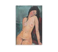CHUHUAN Modigliani Amedeo Modigliani Peintre Poster sur toile Décoration murale Décoration moderne 50 x 75 cm
