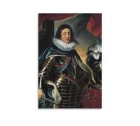 CHUHUAN Portrait de Louis XIII, Roi de France Peter Paul Rubens - Impression sur toile - Décoration d'intérieur moderne - 20 x 30 cm