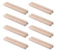 CHUIFAI Lot de 16 bâtons de rythme en bois de résonance de 20 cm - pièces d'instruments à percussion et accessoires pour batterie, groupes, cours de musique