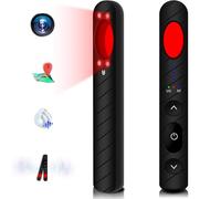 Chujianxi Detecteur de Camera et Micro Espion, Detecteur Micro Espion, Detecteur Camera et Micro Espion 4-en-1, Détecteur de Caméra Cachée, 5 Niveaux de Sensibilité, Detecteur de Camera pour Hôtel