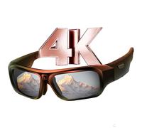 Chujianxi Lunettes avec Caméra 4K, Innovantes High-Tech Lunettes Camera de Sport pour l'extérieur, Lunettes de Soleil Vidéo avec Protection UV400, Support Photo/Vidéo, Opération à une Touche